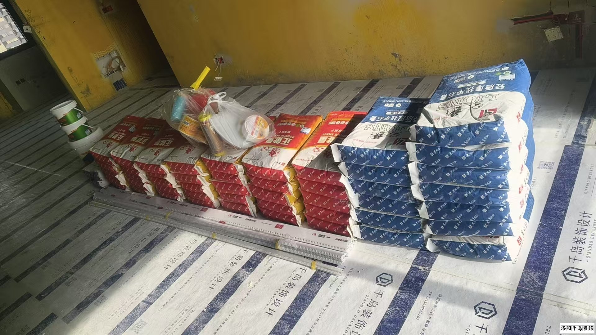 洛陽千島裝飾油漆工施工現場